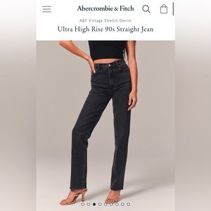 Abercrombie Ultra High Rise 90s Straight Jean